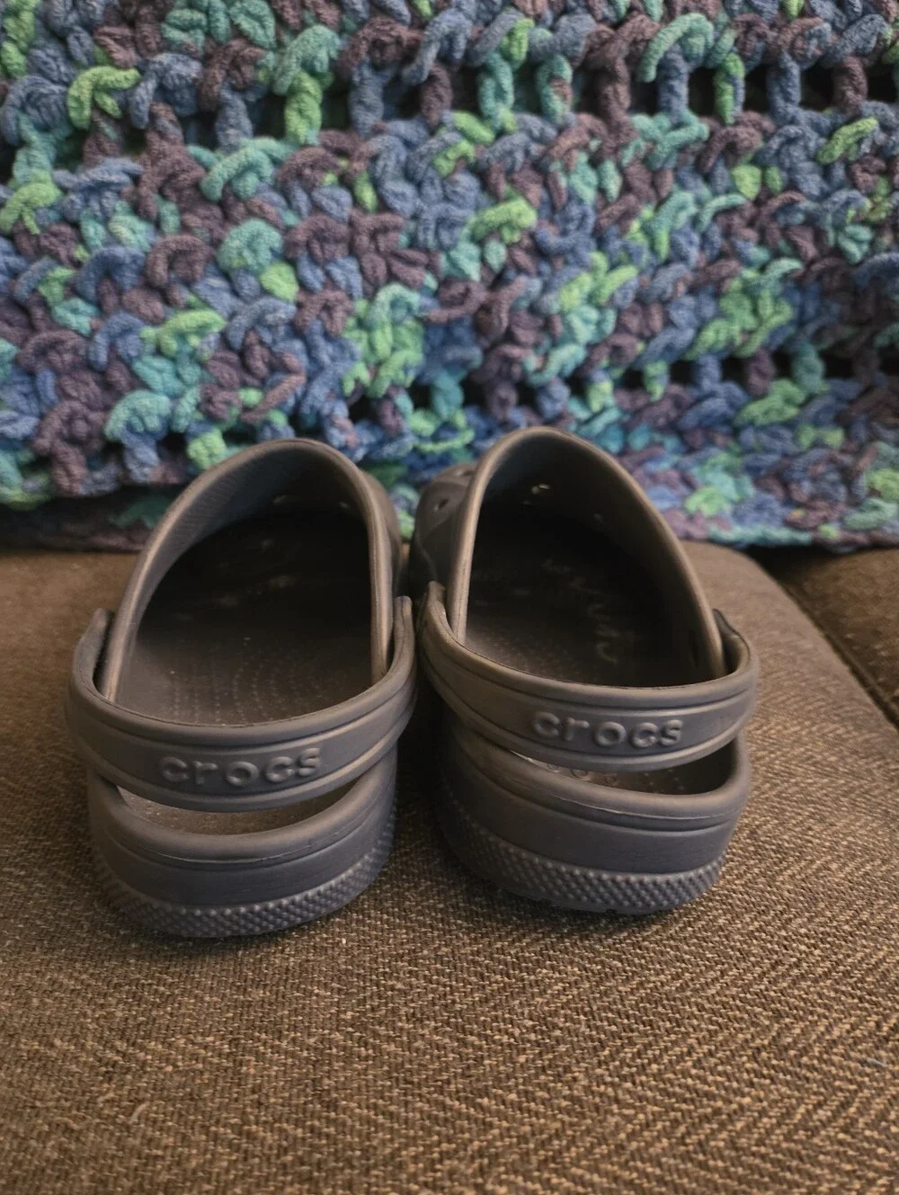 Blue Crocs Size J2